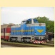 Dieselová lokomotiva T466.0007 vyčkává na příjezd parní lokomotivy 433.002 "Matěj".