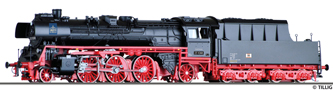 [Lokomotivy] → [Parní] → [BR 23] → 501522: parní lokomotiva černá s červeným pojezdem a kouřovými plechy, Design der Messelok 1965