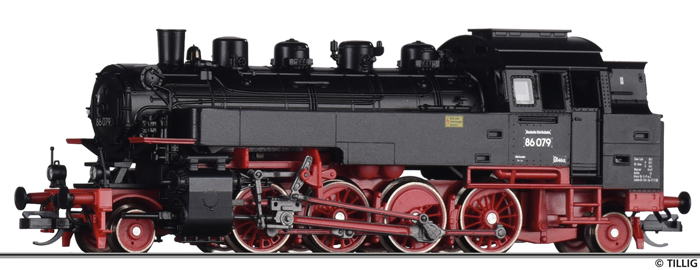 [Lokomotivy] → [Parní] → [BR 86] → 02184: parní lokomotiva černá s červeným pojezdem