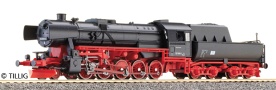 [Lokomotivy] → [Parní] → [BR 52] → 02284: parní lokomotiva černá s kouřovými plechy, červený pojezd, vanový tendr