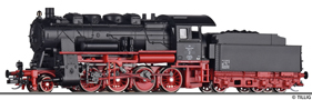 [Lokomotivy] → [Parní] → [BR 56] → 502298: parní lokomotiva černá s červeným pojezdem „Eisenwerke West“