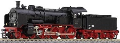 [Lokomotivy] → [Parní] → [BR 38] → 96201: černá s červeným pojezdem a velkými kouřovými plechy