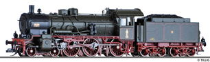 [Lokomotivy] → [Parní] → [BR 38] → 02029: parní lokomotiva tmavě zelená s červeným pojezdem
