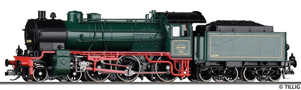 [Lokomotivy] → [Parní] → [BR 38] → 02034 E: parní lokomotiva tmavě zelená s černým pojezdem