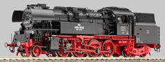 [Lokomotivy] → [Parní] → [BR 65] → 31072131: parní lokomotiva černá s červeným pojezdem a s kouřovými plechy, VEB LEUNA-WERKE