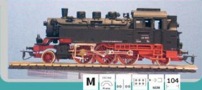 [Lokomotivy] → [Parní] → [BR 64] → 111641: černá s červeným pojezdem