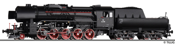 [Lokomotivy] → [Parní] → [BR 42] → 02064: parní lokomotiva černá s kouřovými plechy, červená kola