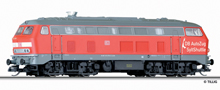 [Lokomotivy] → [Motorové] → [BR 218] → 02714 E: červená s šedou střechou „Sylt-Shuttle“