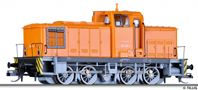 [Lokomotivy] → [Motorové] → [V 60] → 96115: oranžová s černým rámem, šedý pojezd