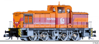 [Lokomotivy] → [Motorové] → [V 60] → 96117 E: dieselová lokomotiva oranžová-červená, černý rám a pojezd