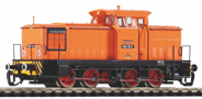 [Lokomotivy] → [Motorové] → [V 60] → 47366: dieselová lokomotiva oranžová s černým rámem, červená kola
