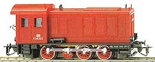 [Lokomotivy] → [Motorové] → [V 36] → 02632: dieselová lokomotiva červená s černým rámem, červená kola