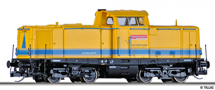 [Lokomotivy] → [Motorové] → [V 100] → 501791: dieselová lokomotiva žlutá do pracovního vlaku