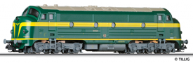[Lokomotivy] → [Motorové] → [NoHAB] → 04531: zelená se žlutým pruhem, tmavěšedá střecha a pojezd