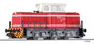 [Lokomotivy] → [Motorové] → [T334] → 04616: červená s krémovou budkou, šedý rám