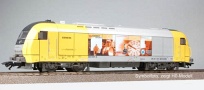 [Lokomotivy] → [Motorové] → [ER 20 Herkules] → 32030: dieselová lokomotiva žlutá s reklamou IGE-Bahntouristik