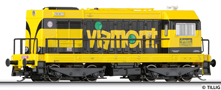 [Lokomotivy] → [Motorové] → [BR 107] → 04622: dieselová lokomotiva žlutá-černá v barevném schematu „Viamont“