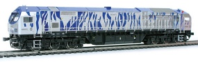 [Lokomotivy] → [Motorové] → [Blue Tiger] → 55529: stříbrná-modrá s černým pojezdem