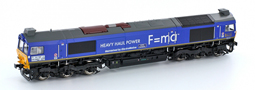 [Lokomotivy] → [Motorové] → [Blue Tiger] → H70002: modrá s šedou střechou a žlutými čely „Heavy Haul Power“