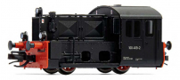 [Lokomotivy] → [Motorov] → [BR 323] → HN9065D: dieselov lokomotiva ern, erven elnky, zaven budka strojvedoucho