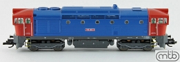 [Lokomotivy] → [Motorové] → [T478.3 „Brejlovec”] → CD-755-022: dieselová lokomotiva modrá-červená, tmavě šedý rám a pojezd