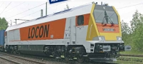 [Lokomotivy] → [Motorové] → [Voith Maxima 40CC] → 70080: šedá-oranžová s logem „LOCON“