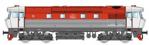 [Lokomotivy] → [Motorové] → [T478.1 „Bardotka”] → 33421: dieselová lokomotiva červená-bílá