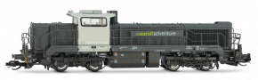 [Lokomotivy] → [Motorov] → [Vossloh DE 18] → HN9059: dieselov lokomotiva tmav ed ntru, svtle ed kabina