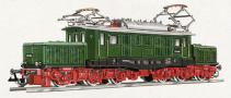 [Lokomotivy] → [Elektrick] → [BR 194] → 2410: elektrick lokomotiva zelen s edou stechou a ervenmi podvozky