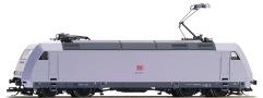 [Lokomotivy] → [Elektrické] → [BR 101] → 501125-3: elektrická lokomotiva bílá s šedou střechou a rámem „Metropolitan“
