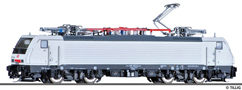 [Lokomotivy] → [Elektrické] → [BR 189] → 04470: elektrická lokomotiva bílá s šedou střechou, černý rám a pojezd