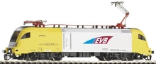 [Lokomotivy] → [Elektrické] → [BR 182 Taurus] → 47417: elektrická lokomotiva žlutá s logem EVB (Eisenbahn und Verkehrsbetriebe Elbe-WeserGBmbH)