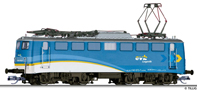 [Lokomotivy] → [Elektrické] → [BR 140] → 02399: modrá s šedou střechou, bílé a žluté doplňky