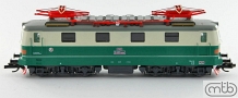 [Lokomotivy] → [Elektrické] → [E499.1/E469.1] → TT141-E1056: elektrická lokomotiva zelená-slonová kost, šedá střecha, oranžový výstražný pruh