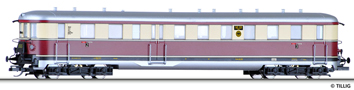 [Lokomotivy] → [Motorové vozy a jednotky] → [VT 137 (BR 185)] → 13302: červený-slonová kost se stříbrnou střechou řídící vůz  2./3. tř.