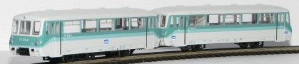 [Lokomotivy] → [Motorové vozy a jednotky] → [BR 172] → 772UBB: dvoudílná jednotka bílá-zelená LVT 771 a LVS 971 ″Usedomer Bäderbahn G