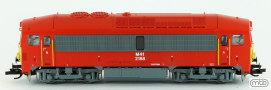 [Lokomotivy] → [Ostatn] → MAV-M41-2188: dieselov lokomotiva erven s vstranm lutm elem
