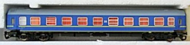 [Osobní vozy] → [Rychlíkové] → [typ Y] → 01455: modrý s šedou střechou služební vůz „Touristenexpress“