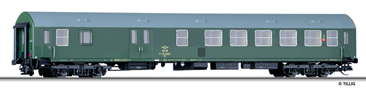 [Osobní vozy] → [Rychlíkové] → [typ Y] → 01697: zelený s šedou střechou zavazadlovým oddílem 2. tř.