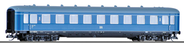 [Osobní vozy] → [Rychlíkové] → [typ 38] → 01750 E: osobní vůz modrý s šedou střechou 2. tř.