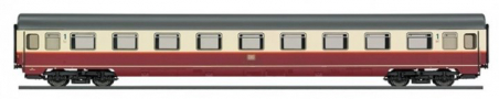 [Osobní vozy] → [Rychlíkové] → [typ m] → 502145: rychlíkový vůz velkoprostorový vínově červený-slonová kost s šedou střechou 1. tř.