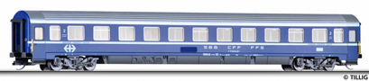 [Osobní vozy] → [Rychlíkové] → [typ Eurofima] → 13556: modrý s šedou střechou 2. tř. lehátkový vůz