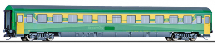 [Osobní vozy] → [Rychlíkové] → [typ Eurofima] → 01785: rychlíkový vůz v barevném schematu „Raabercity“ 1./2. tř.