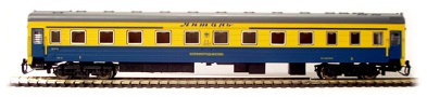 [Osobní vozy] → [Rychlíkové] → [lůžkové Ammendorf] → 2060: žlutý-modrý s šedou střechou ″Jantar″