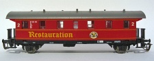 [Osobní vozy] → [Spěšné a osobní] → [2-osé typ 29] → TP-1042: červený se stříbrnou střechou ″Restaurationswagen der Ulmer Eisenbahnf