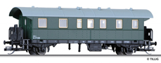 [Osobní vozy] → [Spěšné a osobní] → [2-osé typ 29] → 13017: zelený s šedou střechou 2. tř.