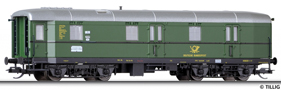 [Osobní vozy] → [Spěšné a osobní] → [4-osé typ 15] → 13894: zelený s šedou střechou „Deutsche Bundespost”