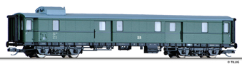 [Osobní vozy] → [Spěšné a osobní] → [4-osé spěšné] → 13828: zelený s šedou střechou zavazadlový vůz