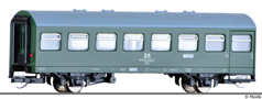 [Osobní vozy] → [Spěšné a osobní] → [2-osé a 3-osé rekonstruované] → 13233: osobní vůz zelený s šedou střechou 2. tř.