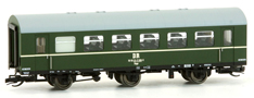 [Osobní vozy] → [Spěšné a osobní] → [2-osé a 3-osé rekonstruované] → 42336: rekonstruovaný osobní vůz zelený s šedou střechou 2. tř.